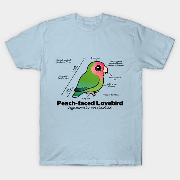 Lovebird Stats T-Shirt by birdorable